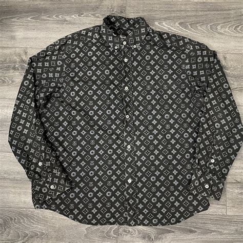 stussy lv monogram shirt|Vintage Stussy 90S LV Monogram T.